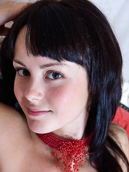 The big titted brunette Mirelle A is showing you the incredible