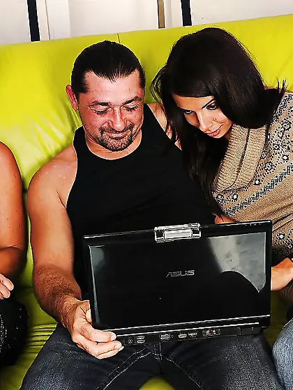 Stunning kissing stockings