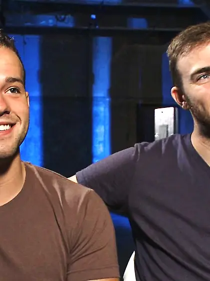 Stretched chained lad flogged