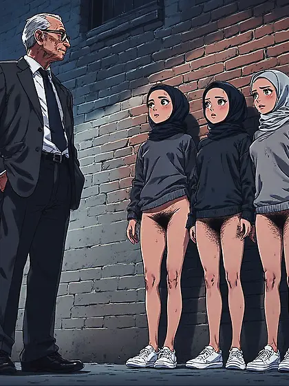 Hijabi Girls in the Alley
