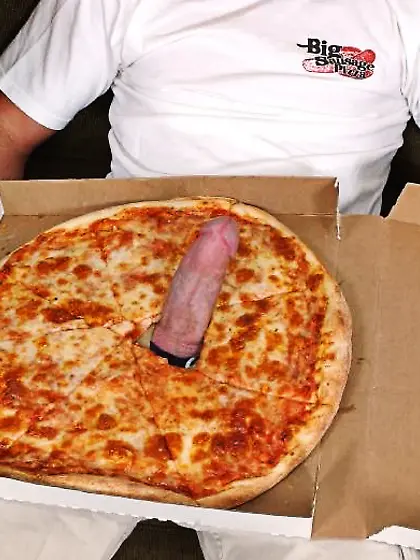 American pretty big sausage pizza