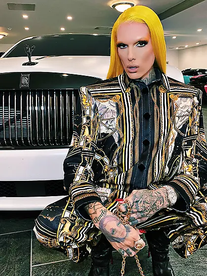 Jeffree Star tattooed makeup twink