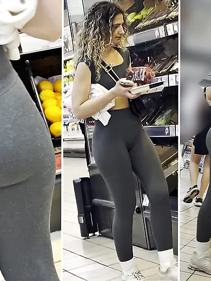 Leggings Slut Shopping Ass Creepshot