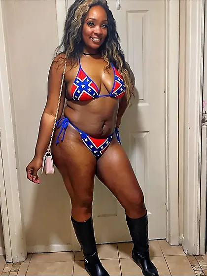 Random niggers in confederate bikinis pt. 1