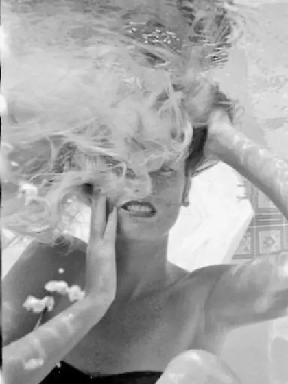 Hot Mom Swimming Underwater