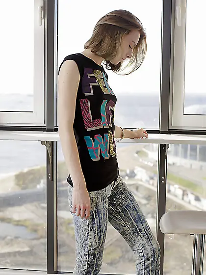 Petite breast massage