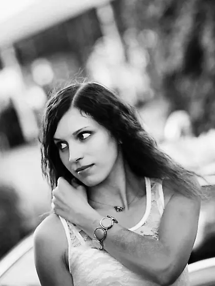 White girl orange hair