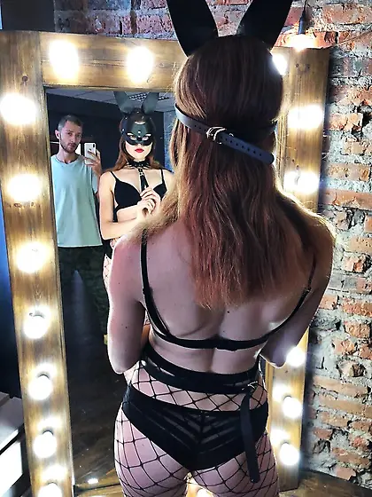 Backstage,  our firts photosession