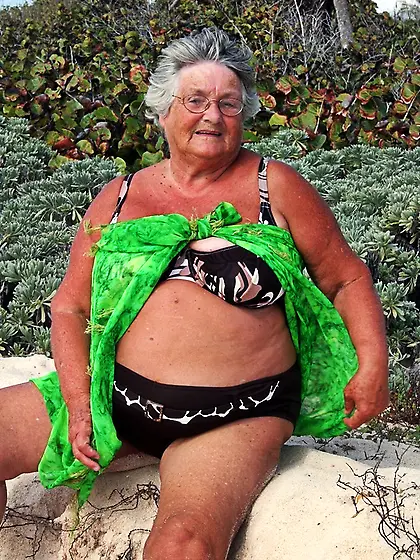 Granny exhibitionist grandma libby