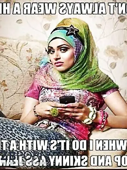 Muslim Nymphs...  Your Hijab Is So Taut!