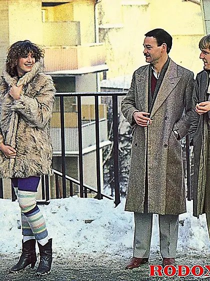 Hairy retro girl stuffed