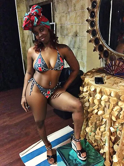 Random niggers in confederate bikinis pt. 1