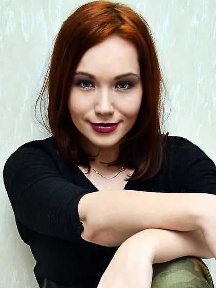 White girl blonde hair