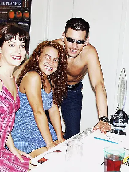 Brunette babe sucking dick and eating pussy