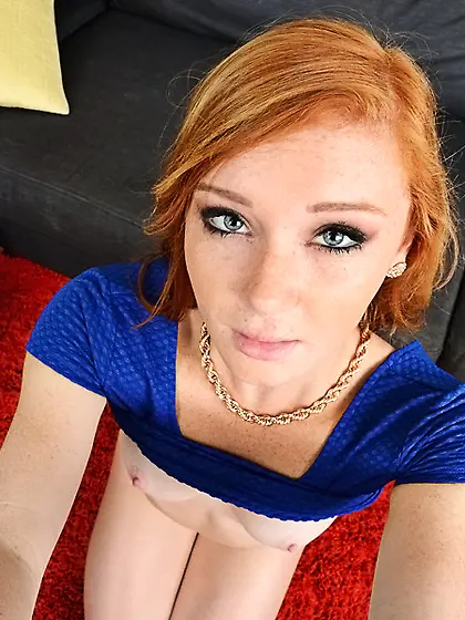 Redheaded bombshell is here to get orally destroyed too
