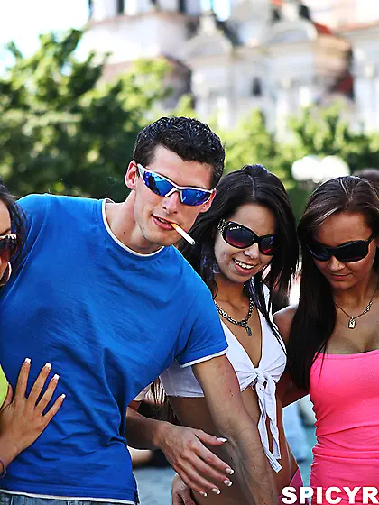 Sluts eat dick juice after head and hard...