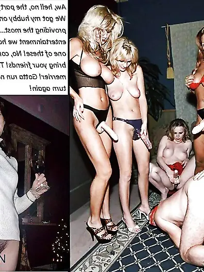 Captions (Chastity,  BIG BLACK COCK,  Strapon,  Cuckold and Sissy. )