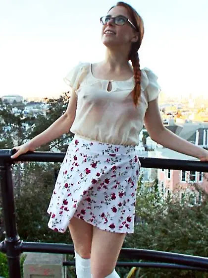 Young lady behaves badly