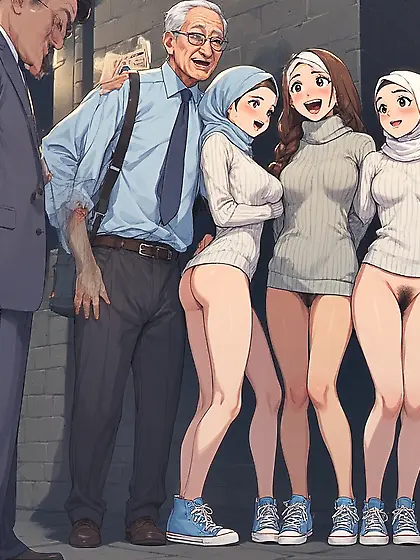 Hijabi Girls in the Alley