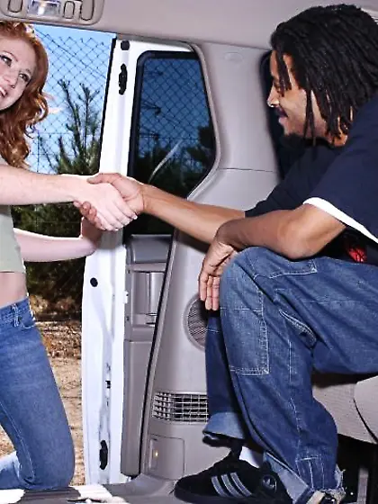 Lucy Fire screams and moans while she gets her muff drilled from