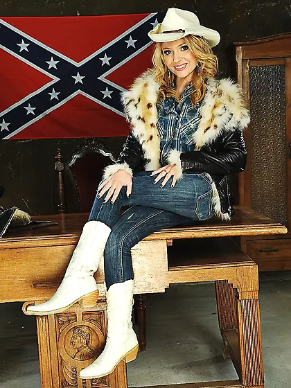 Sexy cowgirl Nataly Von