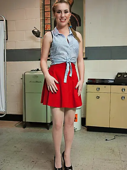 Pretty gal bound drilled