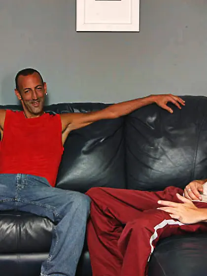 Hesitant straight guy enjoys