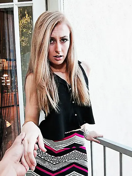 Brown-eyed brunette skank colorful