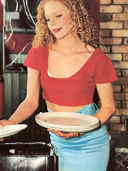 Pretty retro waitress fucking