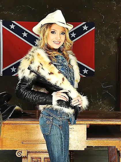 Sexy cowgirl Nataly Von