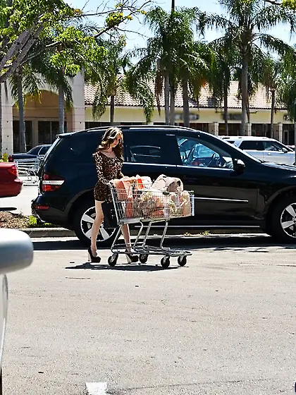 Vivacious milf sensational animal-print