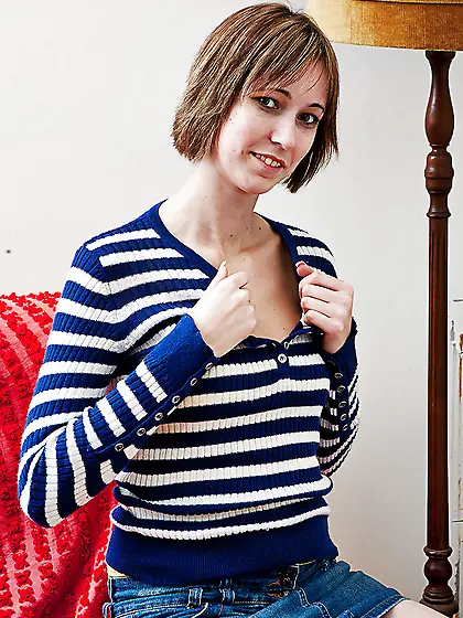 Pale big tits lingerie