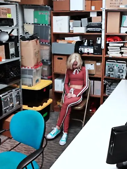 Beautiful blondie busted and boned by an...