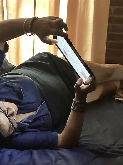 My fat lazy mom,  leave your comments