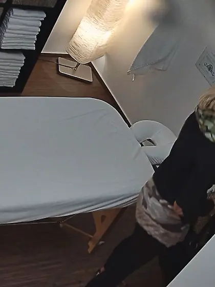 Professional masseur touching juicy