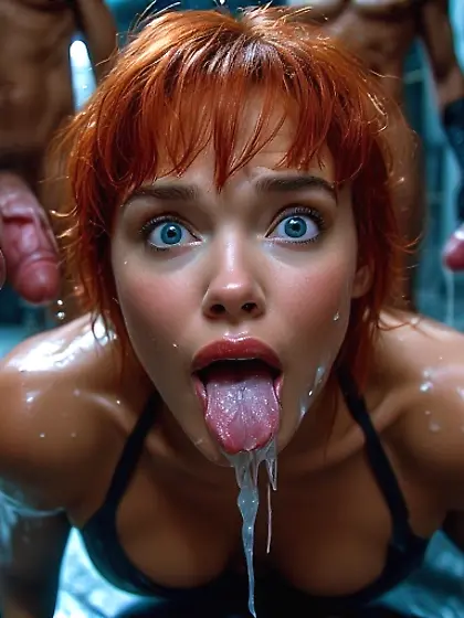 red head black widow