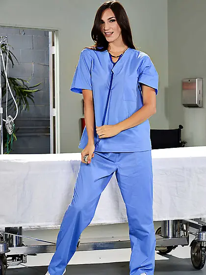 Busty brunette doctor gets banged by pretty much every doctor an