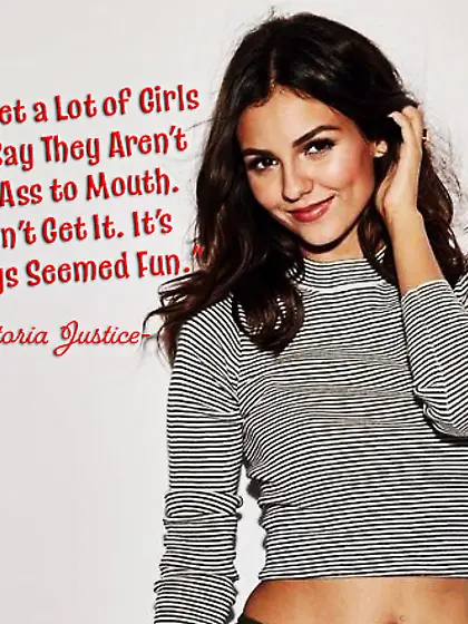 Victoria Justice on ass to mouth