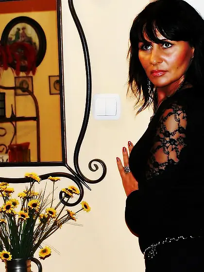 White mature black hair