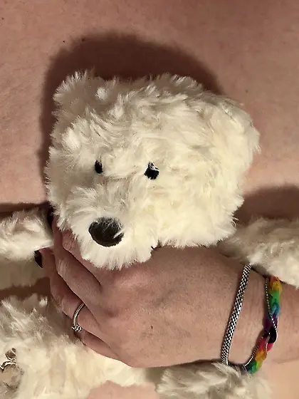 Just me and my stuffie waiting for daddy