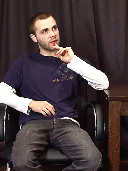 Smily young gay stud