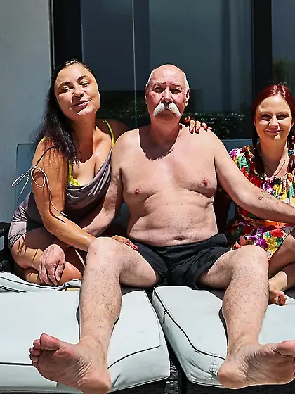 Don't you have Any Shame? Maid joins GrandParentsX