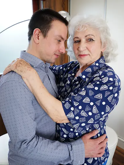 Hairy grandma gets fucked by a toyboy