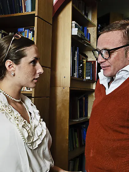 Naughty brunette teacher gorgeously