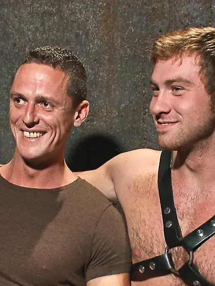 Poor slave spanked licking