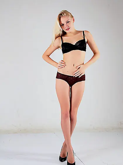 Swedish goddess black heels