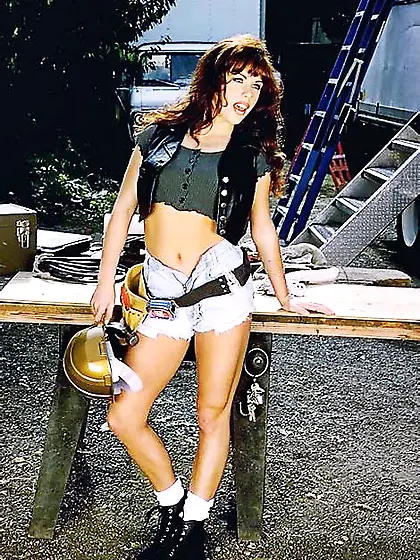 Well-rounded lassie wearing cute