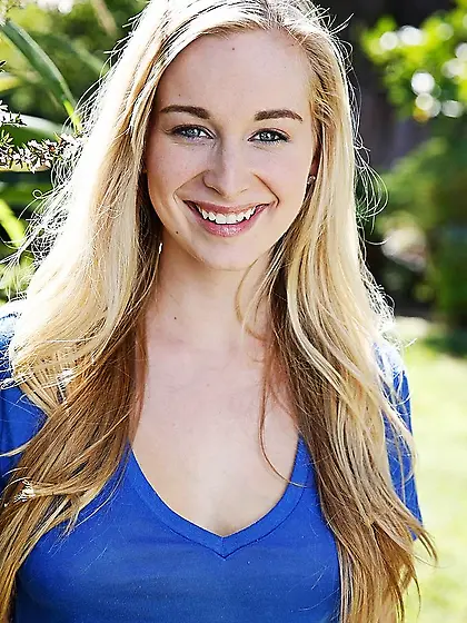 Grey eyed blonde blue