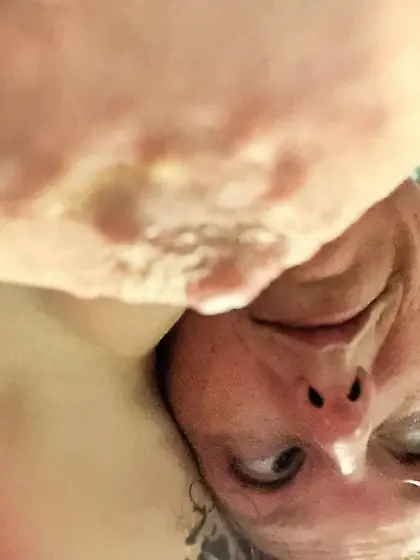 Sweaty bathroom Betty