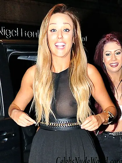 Charlotte Crosby and Holly Hagan See Through And Some Upskirt